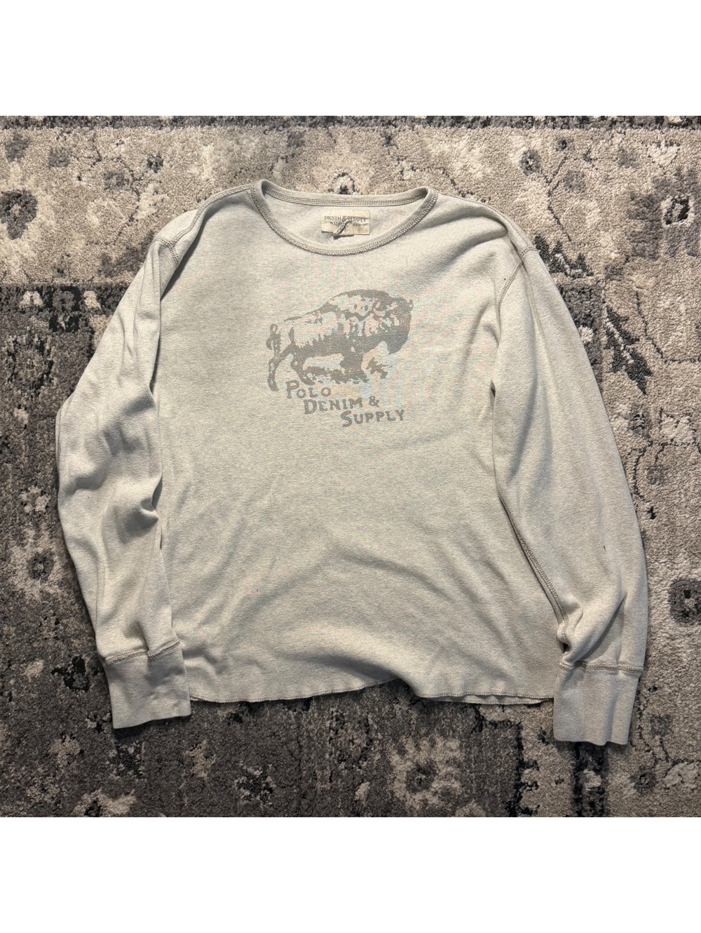 Rare Buffalo Polo Ralph Lauren Long Sleeve